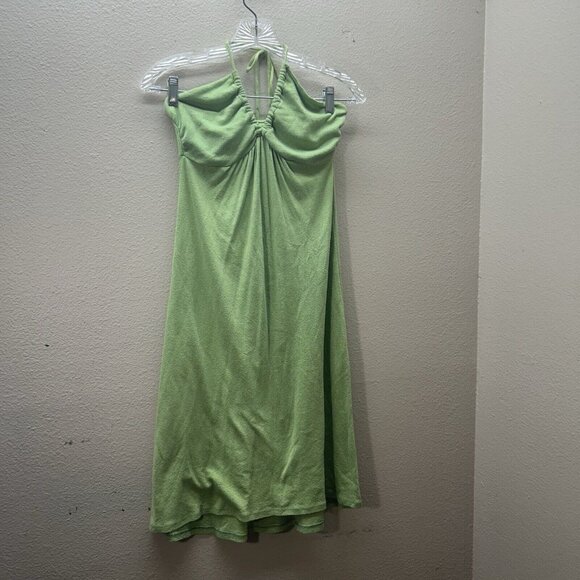 Vintage Michael Stars 90s Y2K Preppy Halter Dress Babydoll Fairy Beach Sundress - Picture 1 of 7